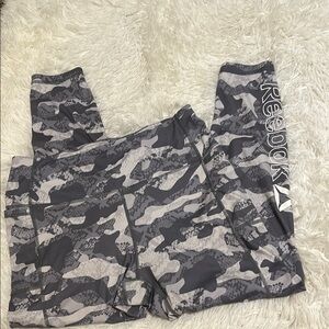 Women’s Reebok Camo Leggings - Gray